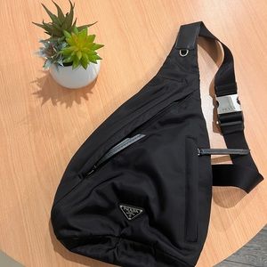 Prada Re-Nylon and Leather backpack